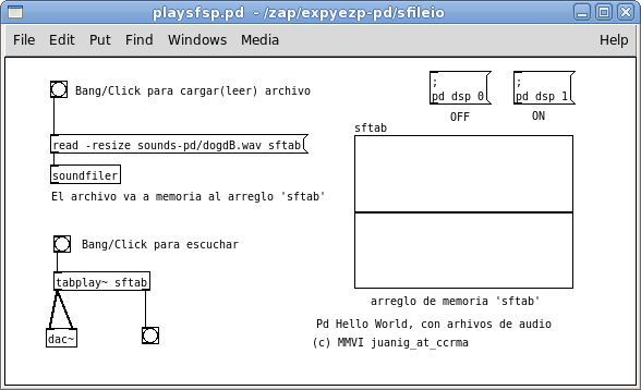 Pd con reproducción de archivos de audio