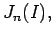 $ {J_n(I) ,}$