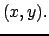 $ (x, y).$